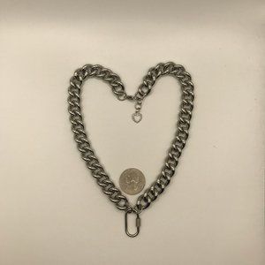 Chunky Chain Stainless Steel Carabiner Pendant lock Unisex NEW